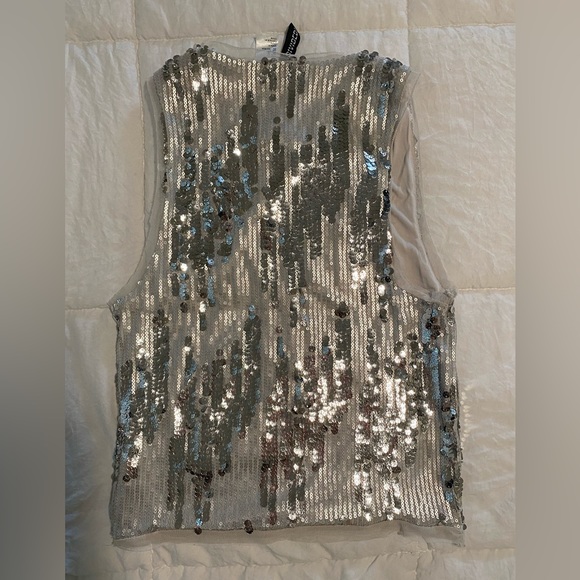 Sequin top (silver) H&M - Picture 2 of 3